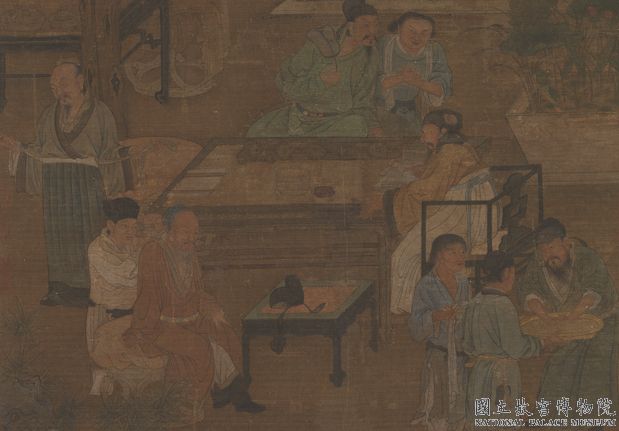 宋人勘書圖　軸